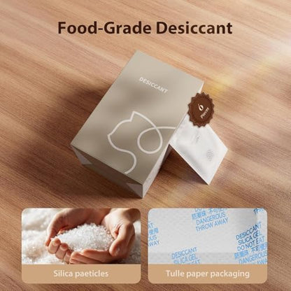 6 Packs Pet Food Desiccant Bag, Replacement Desiccant for Automatic Pet Feeder, Moisture Absorbing Pack for Cat Dry Food Storage, Helps Keep Food Fresh & Dry, Recommended Monthly Replacement - Image 3