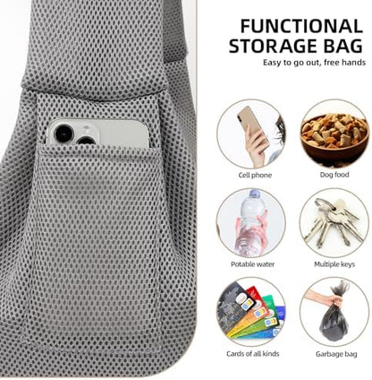 Dog and Cats Carrier Sling, Breathable Puppy Small Pet Carrier with Pocke - Image 6