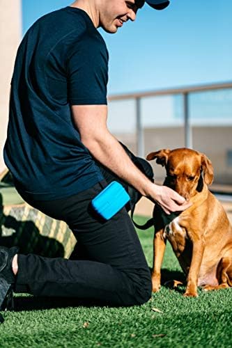 Dexas Pets Pooch Pouch Flexible Dog Treat/Training Treat Clip Pouch, Pro Blue - Image 6