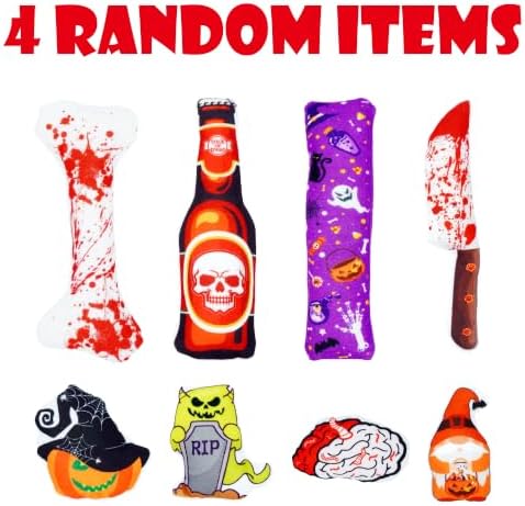 Random Halloween Catnip Toys for Indoor Cats with Crinkle 4 Pack - Image 2