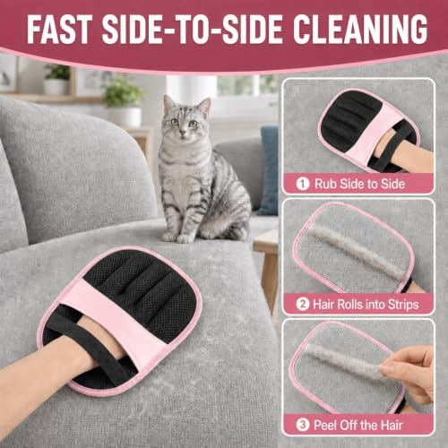 Thickened Pet Hair Removal Glove for Couches, Carpets and Pet Beds - Image 3