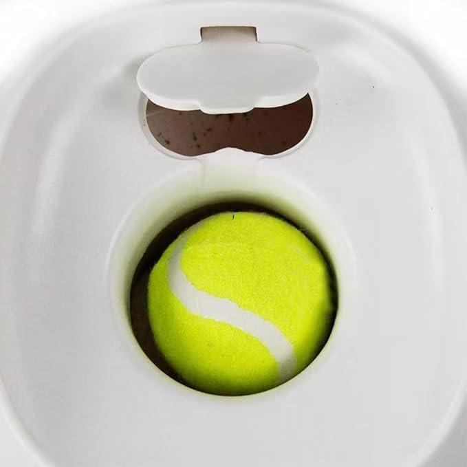 Dog Ball Rolling Machine, Tennis Ball Reward Toy, ABS Material, No Plug Required, Lightweight Portable, Easy to Operate, Anxiety Relief, IQ Training