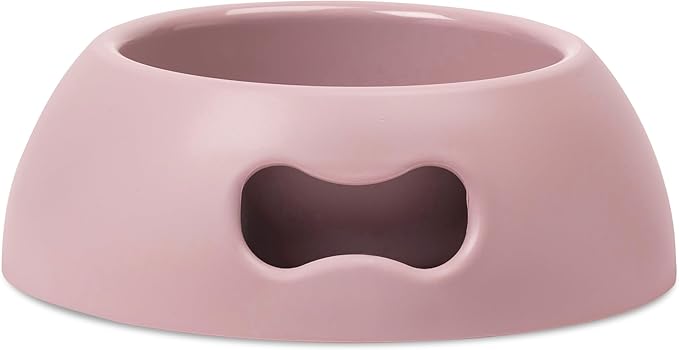 United Pets Pappy Dog Bowl for Dogs and Cats | BPA Free Premium Water and Food Pet Bowls Feeder for Medium Size Pets | Eco Friendly & Pet Safe Food Grade Materials | Made in Italy | Pink -36 Oz