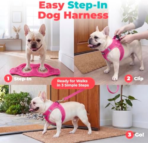 Voyager Step-in Air Dog Vest Harness - Fuchsia, XXX-Small - Image 3