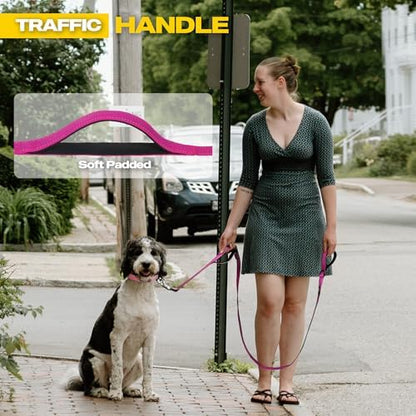 Fida 10 FT Heavy Duty Dog Leash, Dual Padded Handles for Medium Large Dogs - Image 4