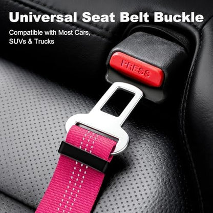 Dog Seat Belt for Car, Car Harness with Locking Aluminum Hook - Image 6