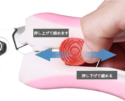 OMEM Bird Nail Clippers with Grinding Nail Scissors Tool Pet Parrot Claw Care (Pink,L)