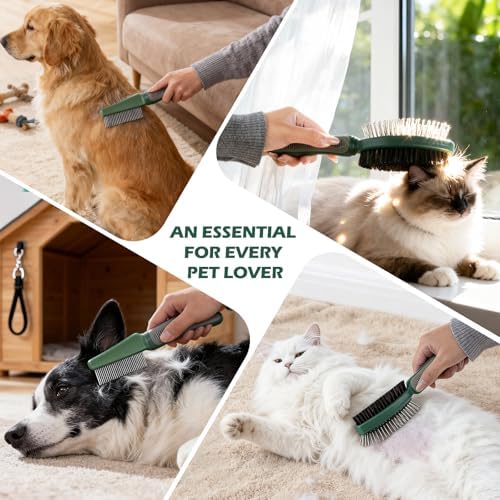 2PCS Pet Grooming Brush and Deshedding Comb Tools for Dogs Cats - Image 6