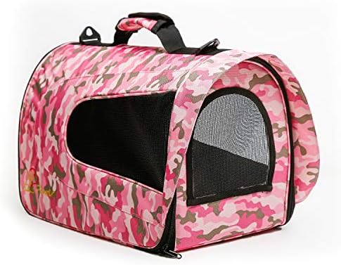Pawer 18” x 11”x 11” Soft-Sided Foldable Airline Approved Pet Carrier for Cat, Puppy and Small Dog, Washable 600D Oxford Fabric, with Handle and Strap for Carry, Multiple Colors Available - Image 4