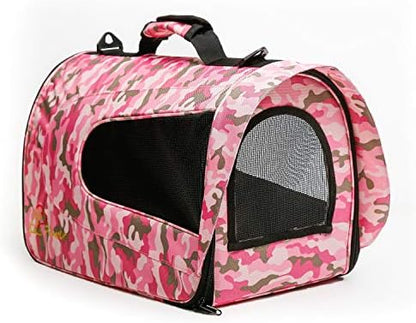 Pawer 18” x 11”x 11” Soft-Sided Foldable Airline Approved Pet Carrier for Cat, Puppy and Small Dog, Washable 600D Oxford Fabric, with Handle and Strap for Carry, Multiple Colors Available - Image 4