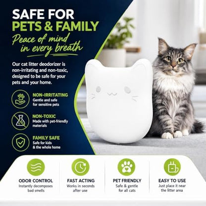 ProGuard® 6PCS Pets Deodorizing Pods for Cumrige Self Cleaning Litter Box, Odor Remover for Fumoi Automatic Cat Litter Box, Camellia Flower Scented, Long-Lasting Fragrance, Keep Home Fresh - Image 4