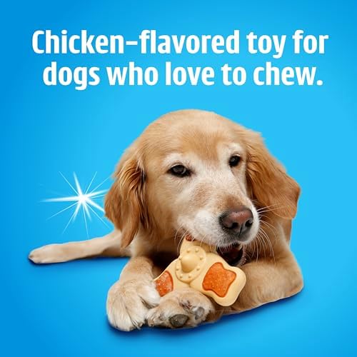 Hartz Chew ‘n Clean Chew Toy and Treat in One Chicken Flavored Tri-Point Dog Toy, Medium - Image 6