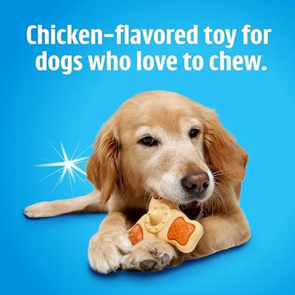 Hartz Chew ‘n Clean Chew Toy and Treat in One Chicken Flavored Tri-Point Dog Toy, Medium - Image 6