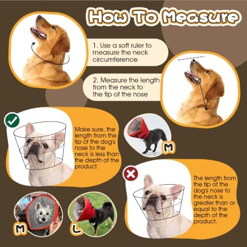 Dog Cone for Large Dogs After Surgery, Soft Dog Cone Collar for Dogs to Stop Licking, Adjustable Comfy E-Collar Alternative Lightweight Post-Surgery Recovery Elizabethan Collar for Pet - Image 2