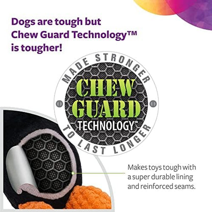 TrustyPup Tough 'N Fun Checker Gator Squeaky Plush Dog Toy, Chew Guard Technology - Green, Large (71147) - Image 5
