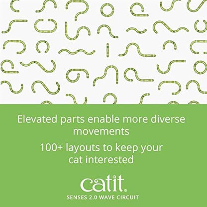Catit Senses 2.0 Wave Circuit Interactive Cat Toy - 8-Piece - Image 3