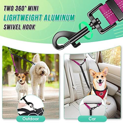 AUTOWT Two Dog Lead, 2 in 1 Upgraded Double Dog Leash Attachment Combine Adjustable Strap and Shock Absorbing Bungee No Tangle Dual Training Splitter for Different Size Dogs - Image 4