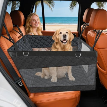 dessports Dog Car Seat Backseat Extender Hard Bottom for Medium Large Dogs by dessports