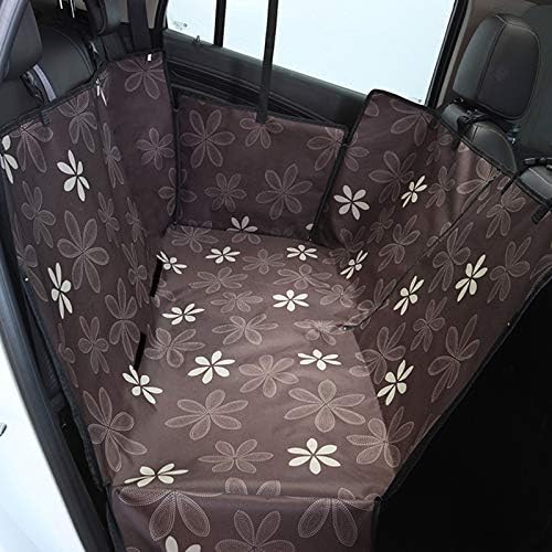 Dog Car Seat Cover - Heavy Duty Dog Hammock with Side Flaps - Waterproof/Scratch Proof/Nonslip Padded Pet Seat Cover - Universal fits All Cars