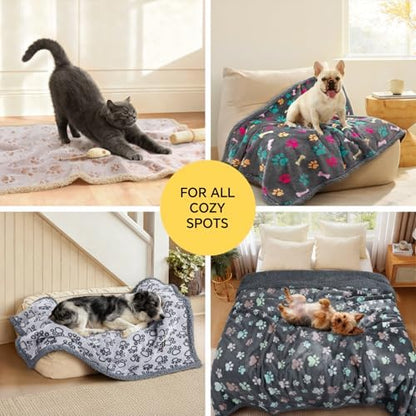 Luciphia Waterproof Dog Blanket Reversible Sherpa Fleece for Large Dogs Cat - Image 4