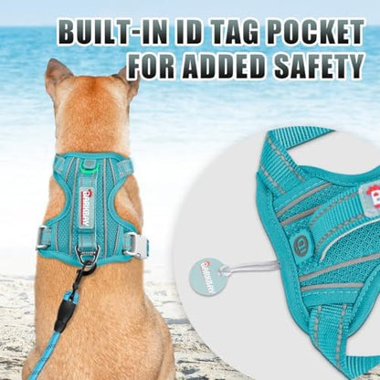 BARKBAY Dog Harness for Large Dogs No Pull Dog Vest ID Tag Pocket - Image 2