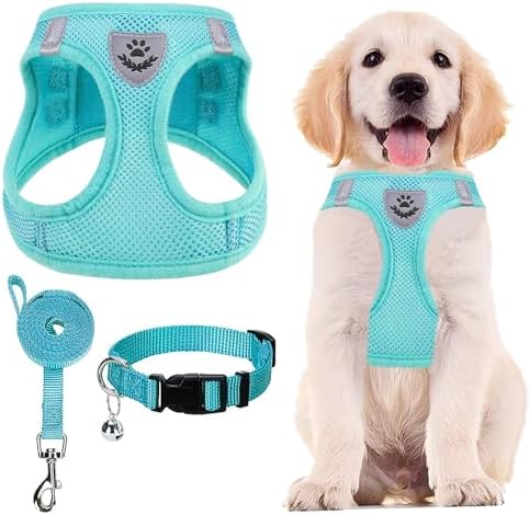 PUPTECK Dog Harness, Collar and Leash Set No Pull for Small Medium Sized by PUPTECK