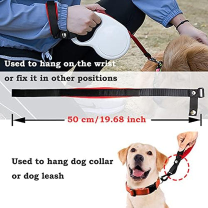 Retractable Dog Leash Wrist Strap - Hands Free, Adjustable, Royal Blue