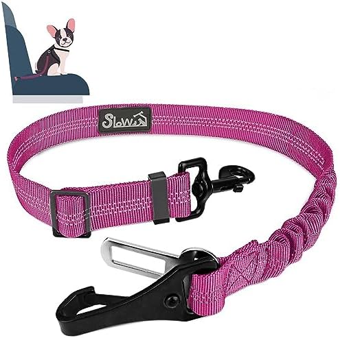 SlowTon Dog Car Seat Belt, 3 in 1 Latch Bar Attachment Dog Safety Seatbelt by SlowTon