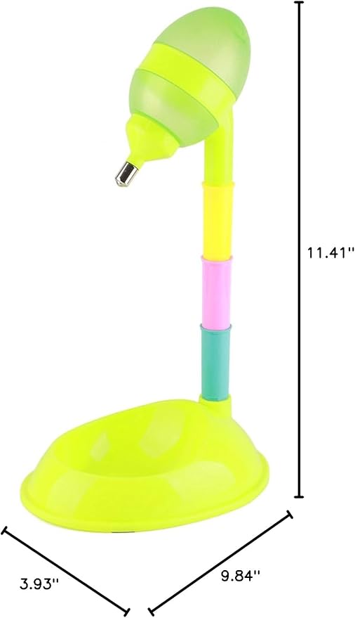 Pet Standing Water Dispenser, 650ml Capacity Dog Water Dispenser Cat Dog Standing Bowl Adjustable Height Pet Feeder for Home