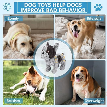 Letsmeet Squeaky Plush Dog Toy for Puppies, Small and Medium Dogs, Interactive Crinkle Stuffed Animal for Teething and Boredom, Soft Chew Toy to Keep Them Busy - Image 3