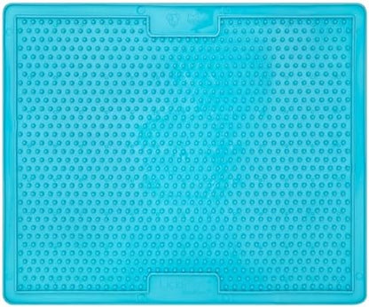 LickiMat X Large Breed Soother Dog Lick Mat Dog Calmer Slow Feeder, Anxiety Reliever Alternative to Puzzle Toys, Slow Feeding Bowls. Use Peanut Butter, Wet, Raw, Mixed Food, Healthy Treats - Turquoise - Image 3