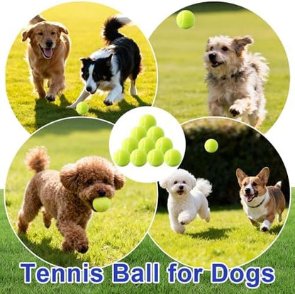 10 Pack of 2 Inch Mini Tennis Balls for Small Dogs, Fetch & Chew Toys, Compatible with 2" Automatic Ball Launchers for Interactive Play (Green 2) - Image 5