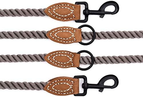 Mile High Life Double Dog Leash - Hands Free, Multifunctional Dual Dog Leash, 360° Swivel, Leather Tailored Connection for Two Dogs (Camel, 8FT) - Image 4