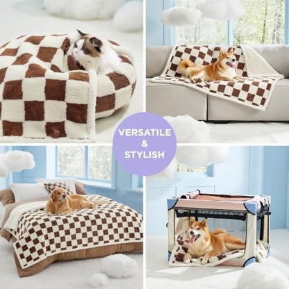 LE SURE Waterproof Dog Blankets for Medium Dogs Cute 3D Jacquard,30x40 - Image 4