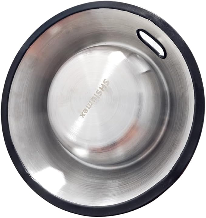 SHSlumex 2Packs Stainless Steel Pet Bowl with Anti-Skid Rubber Base for Small/Medium/Large Pet, Perfect Dish, Dogs Feeder and Water Choice Puppy Cat Kitten