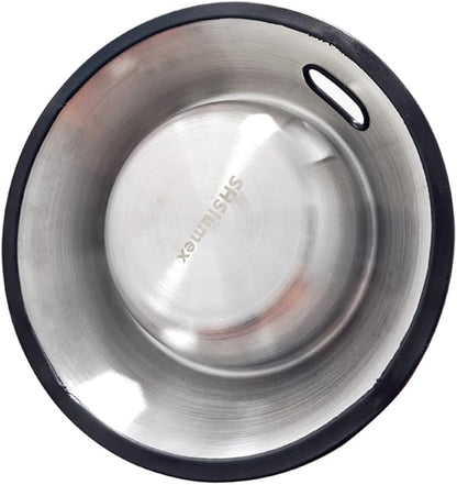 SHSlumex 2Packs Stainless Steel Pet Bowl with Anti-Skid Rubber Base for Small/Medium/Large Pet, Perfect Dish, Dogs Feeder and Water Choice Puppy Cat Kitten