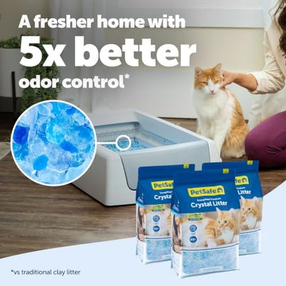PetSafe ScoopFree Premium Crystal Litter, Fresh Scent, 8Lb Bag, 3 Pack - Image 2