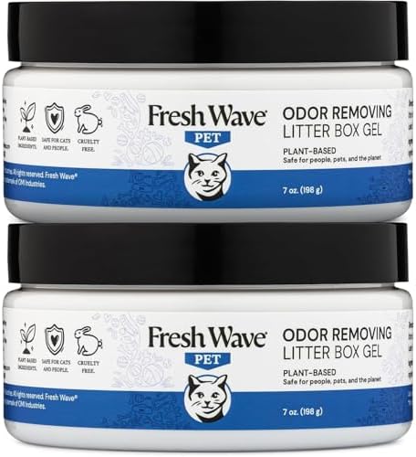 Fresh Wave Litter Box Odor Eliminator Gel, 7 oz Each, 2-Pack by FreshWave