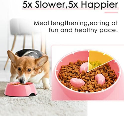 Super Design Slow Feeder Dog Bowl, 1.5 Cup, Nonslip, Heat-Resistant, Suitable for Medium to Large Dogs - Image 2