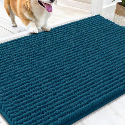OLANLY Dog Door Mat for Muddy Paws 30x20, Extra Absorbent Chenille Mud Mat by OLANLY
