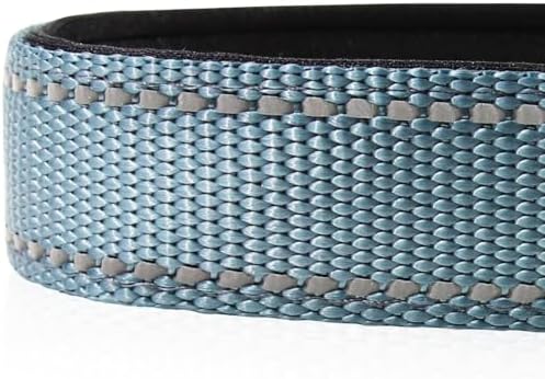 Joytale Reflective Dog Collar, Adjustable Neoprene Padded, Gray S - Image 4