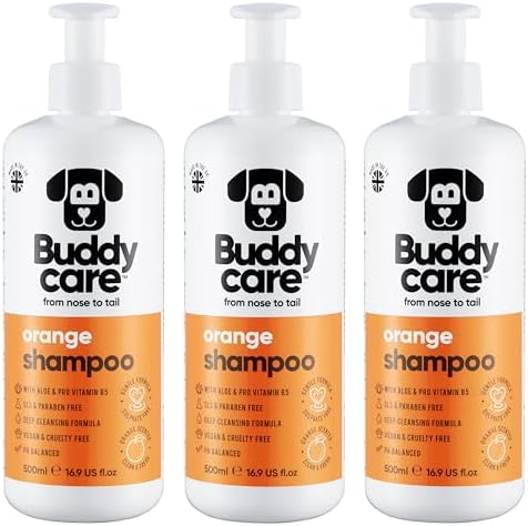 Orange Dog Shampoo by Buddycare | with Aloe Vera and Pro Vitamin B5 (50.72oz) by Unknown