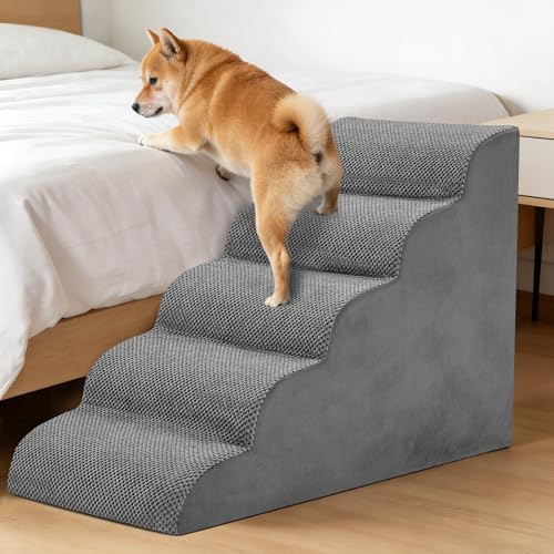 5-Step Dog Stairs for Large Dogs and Cats, 22in H Dog Steps - Image 2