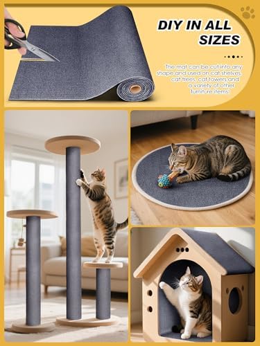 2PCS 39.4"x15.8" Cat Scratch Furniture Protector - Dark Gray - Image 3