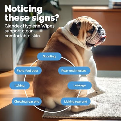 Vetnique Glandex Rear End Wipes & Dermabliss Dog Allergy Chews Bundle - Image 3