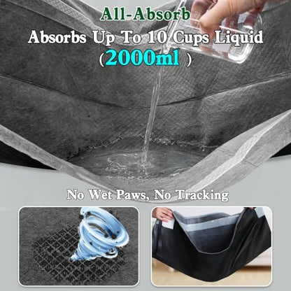 Charcoal Dog Pee Pads Extra Large 30“x36”, Holds 10 Cups 40ct - Image 2