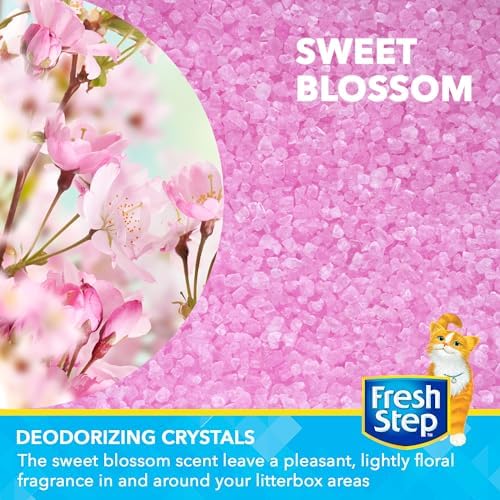Fresh Step Cat Litter Crystals Deodorizer, Sweet Blossom Scent, 30 Oz - Image 2