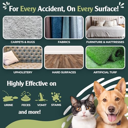 Sprinkle & Sweep: Pet Stain & Odor Enzyme Spray - 32oz, 2 Pack - No Scrubbing Concentrated Formula, Dog & Cat Urine Destroyer, Carpet Spot Cleaning - Image 3