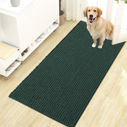 OLANLY Dog Door Mat for Muddy Paws 47x24, Extra Absorbent Chenille Mud Mat by OLANLY
