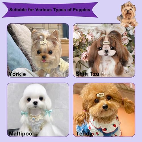 3 PCS Puppy Brush Grooming Kit (Dark Purple) - Image 7